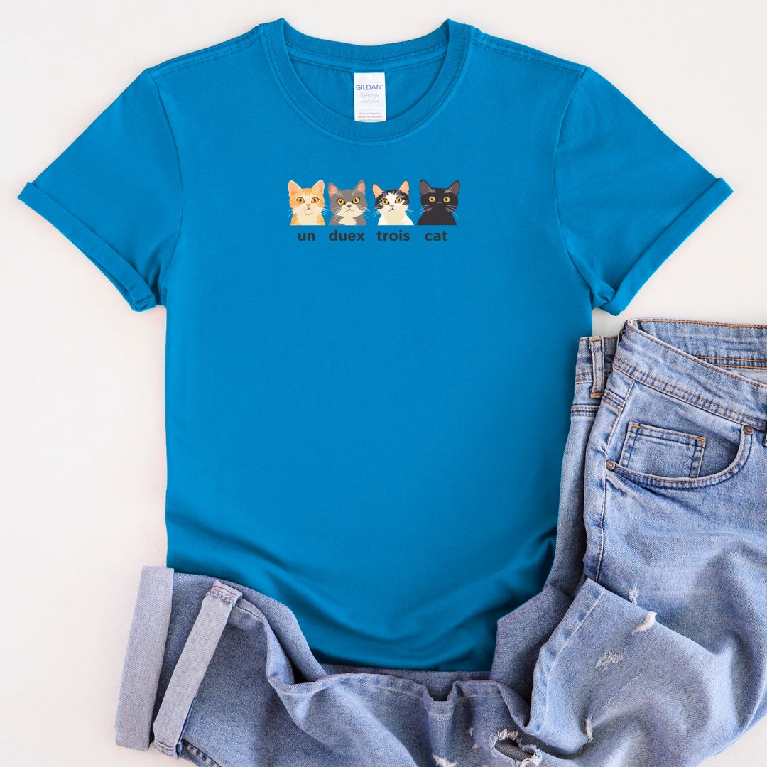 ‘un deux trois cat’ T-Shirt