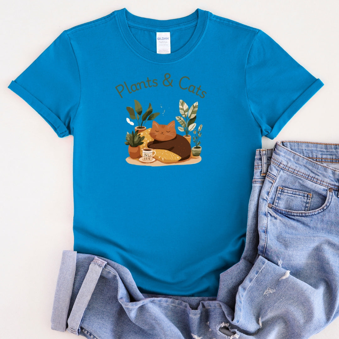 Floral Cat T-Shirt