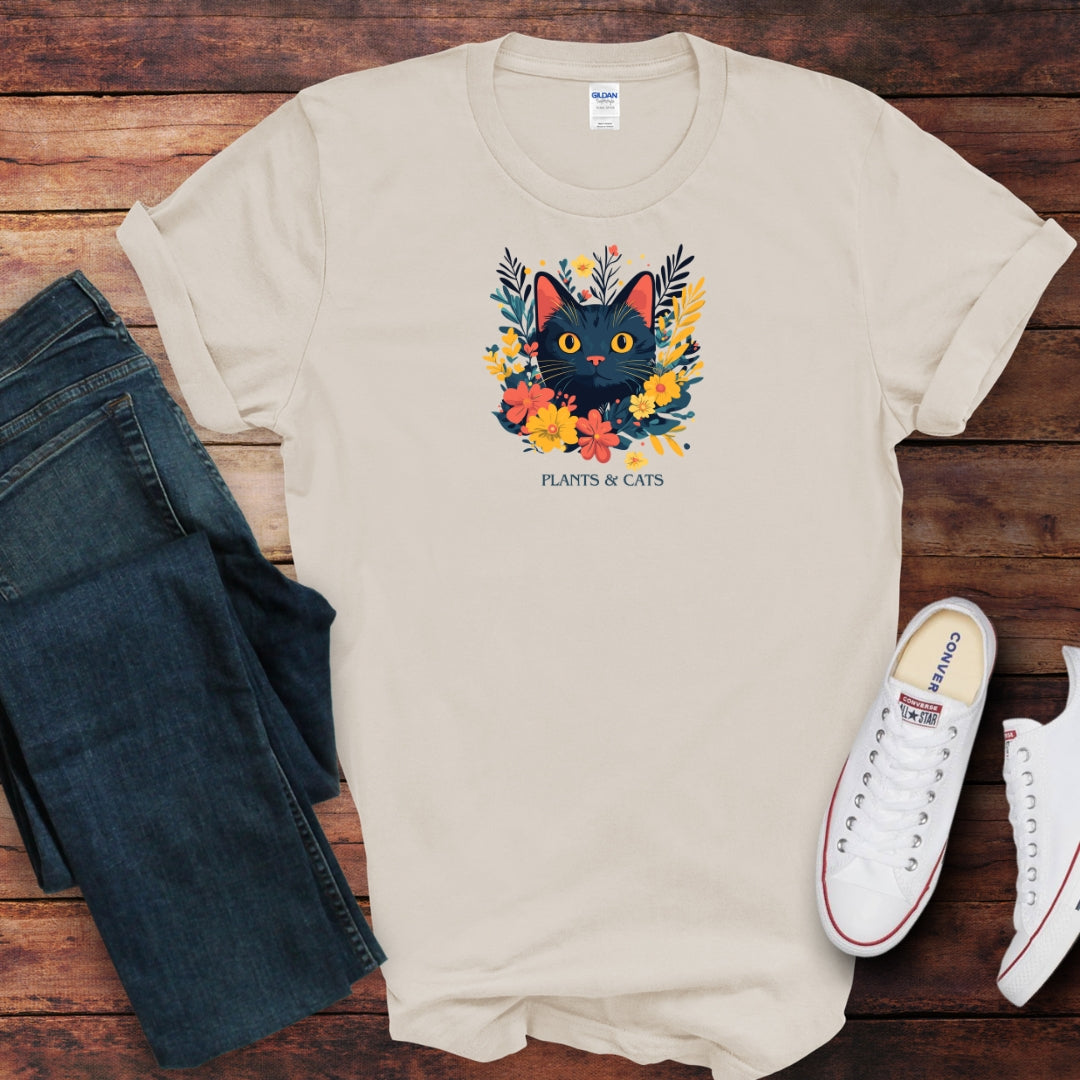 Floral Cat T-Shirt