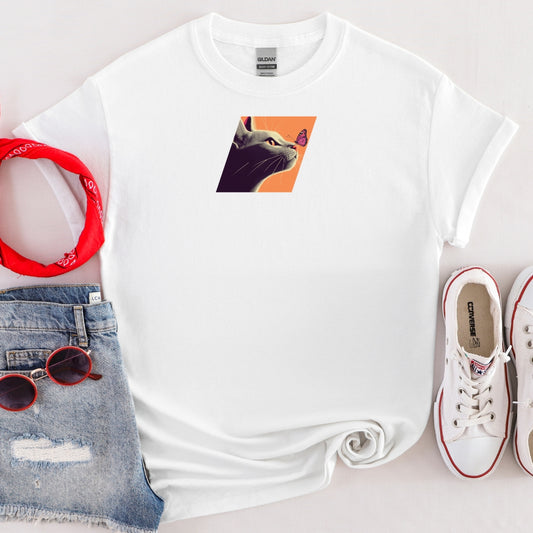 Cat & Butterfly T-Shirt