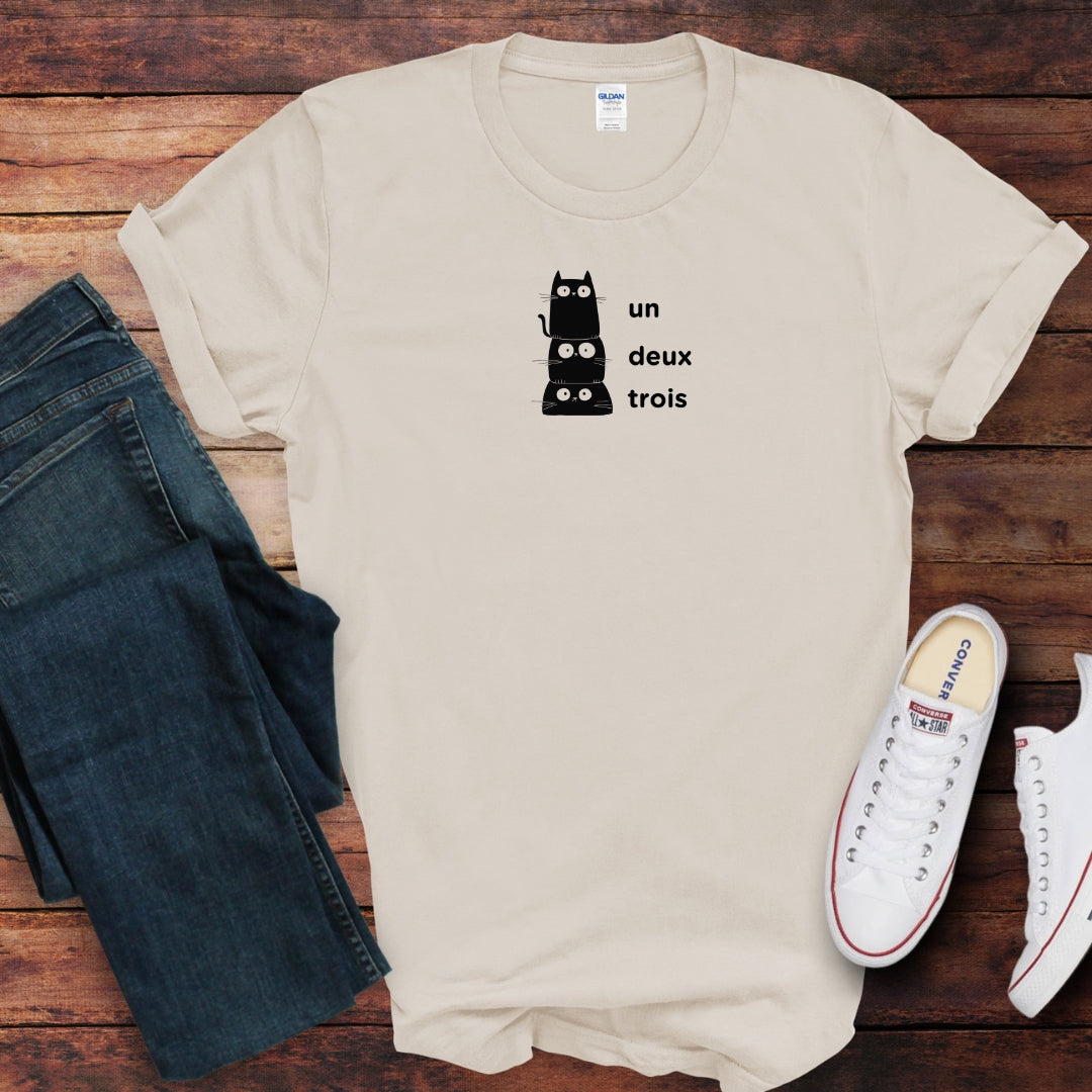 French Count 1 2 3 T-Shirt