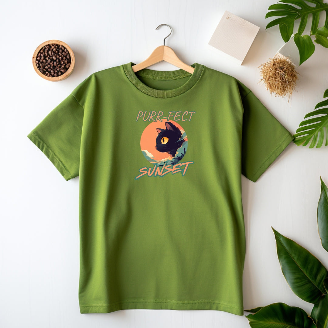 Purr-fect Sunset Cat T-Shirt