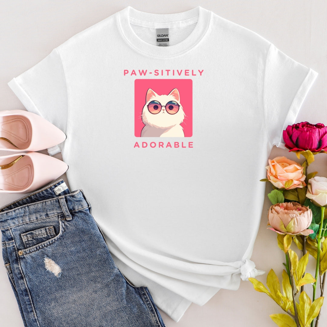 Paw-sitively Adorable Cat T-Shirt