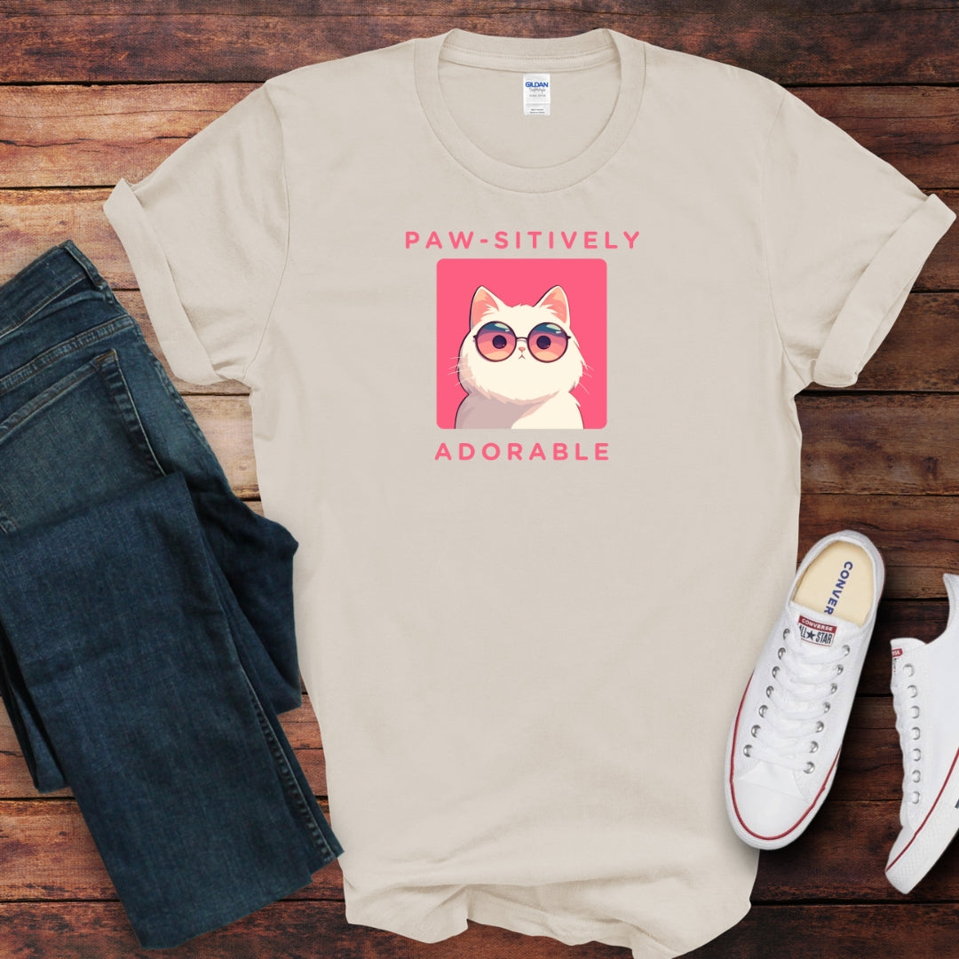 Paw-sitively Adorable Cat T-Shirt