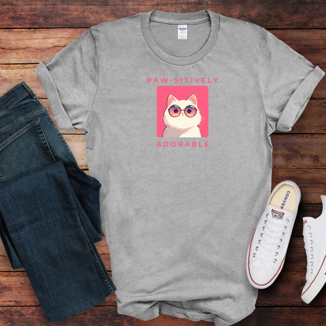 Paw-sitively Adorable Cat T-Shirt