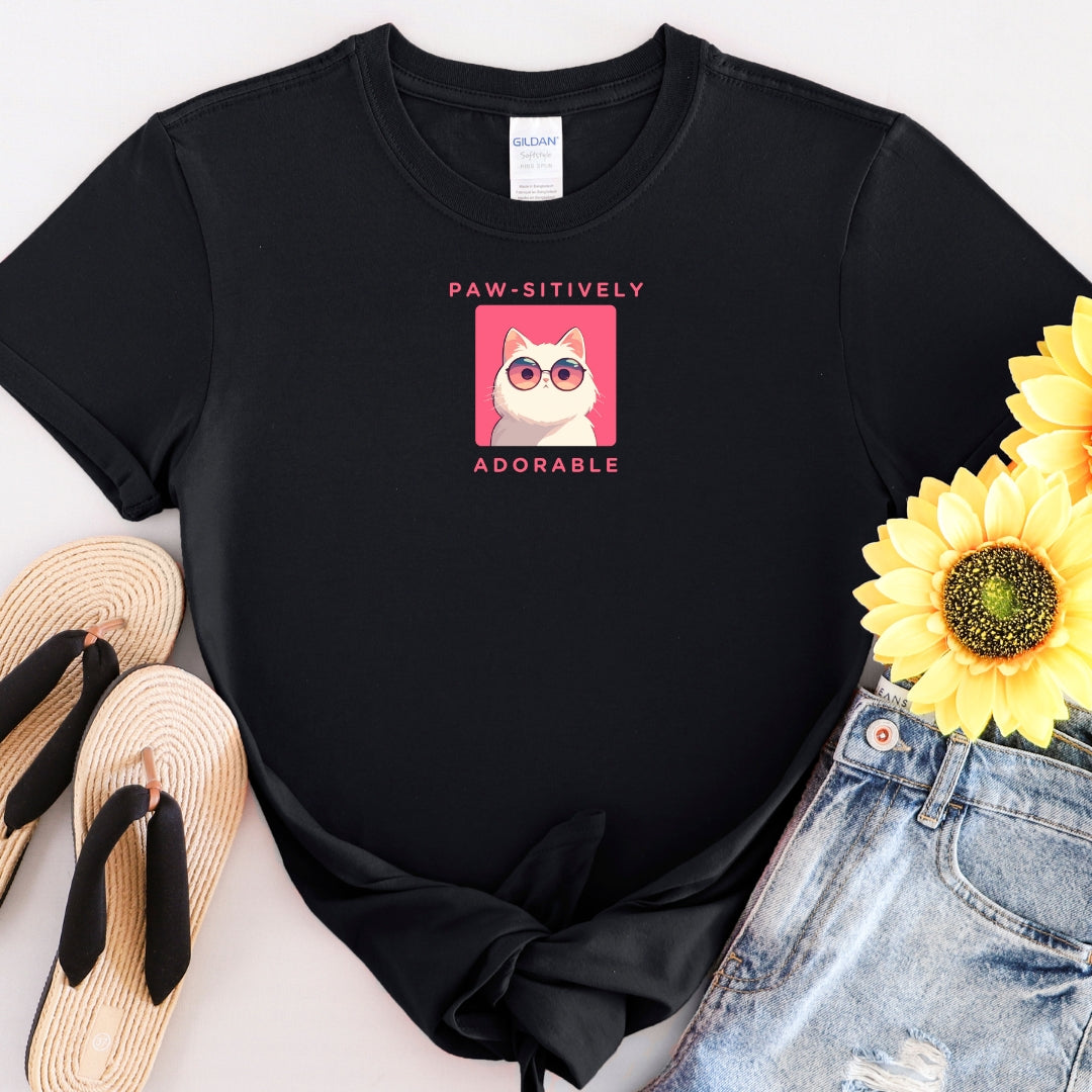 Paw-sitively Adorable Cat T-Shirt